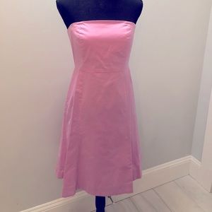 Strapless dress, perfect color to show off a tan!